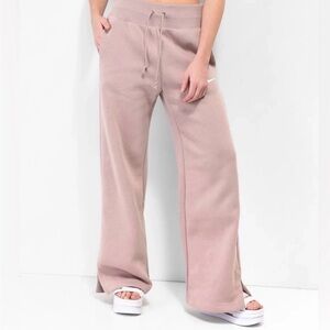 Nike Dusty Pink Wide Leg Sweatpants
